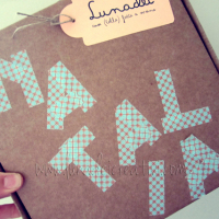 pacchetto con washi tape Natalia